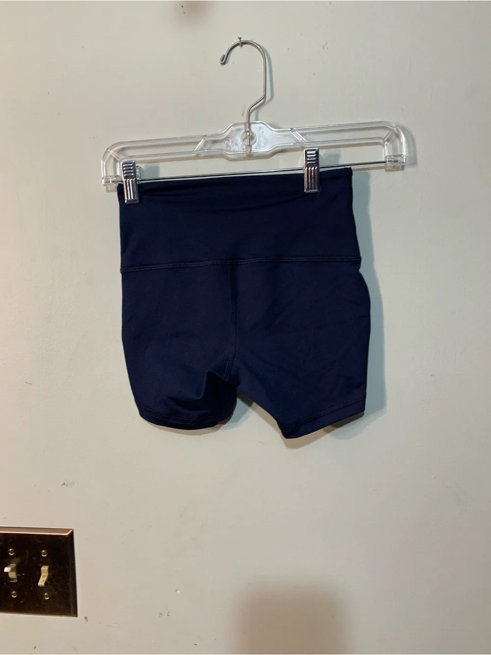 adidas Navy Performance Bike Shorts with White Logo